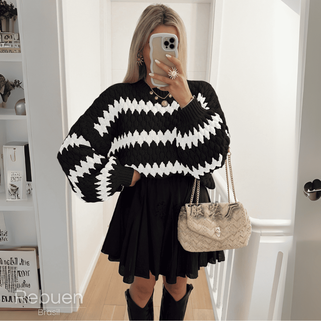 Blusa Noélie - Suéter Feminino Tricot