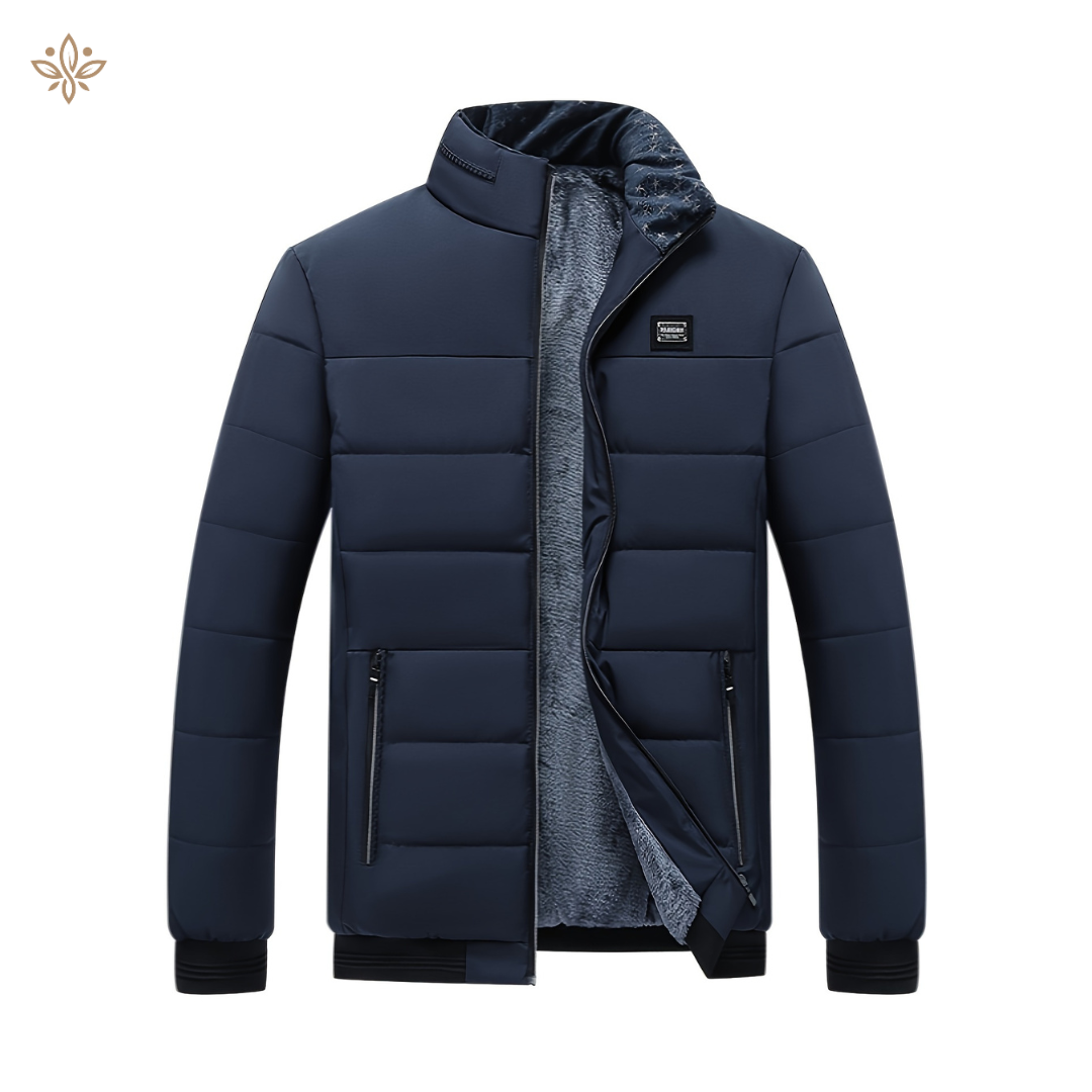 Gris - Casaco para homem Calor de luxo para os dias frios