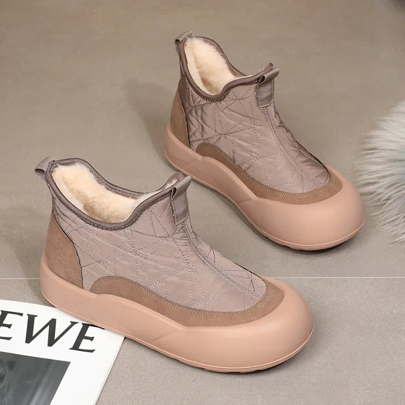 Belinda - Botas de inverno com forro de felpa