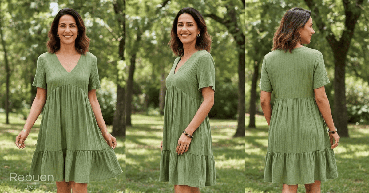 Vestido Nalira - Naturalidade que envolve e encanta