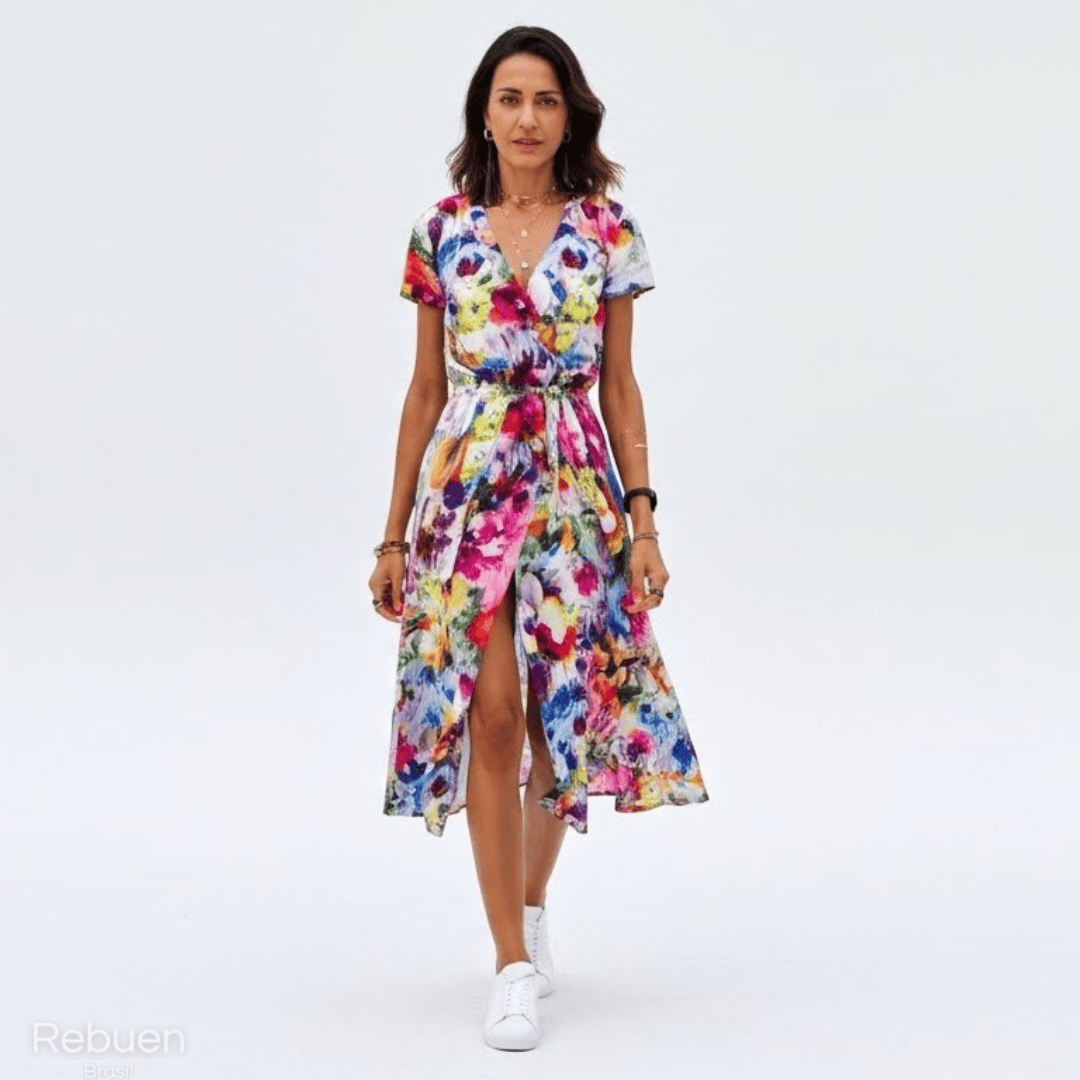 Vestido Venira - Leveza vibrante