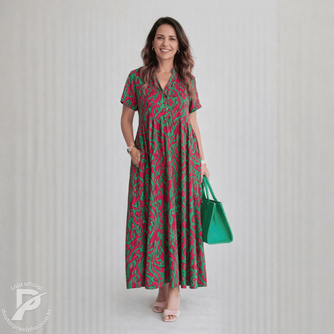 Vestido Delysse - Movimento que flui