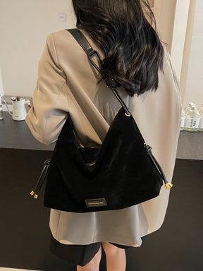 Bolso grande de camurça