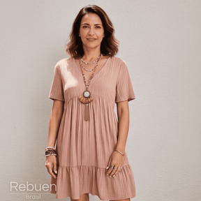 Vestido Nalira - Naturalidade que envolve e encanta