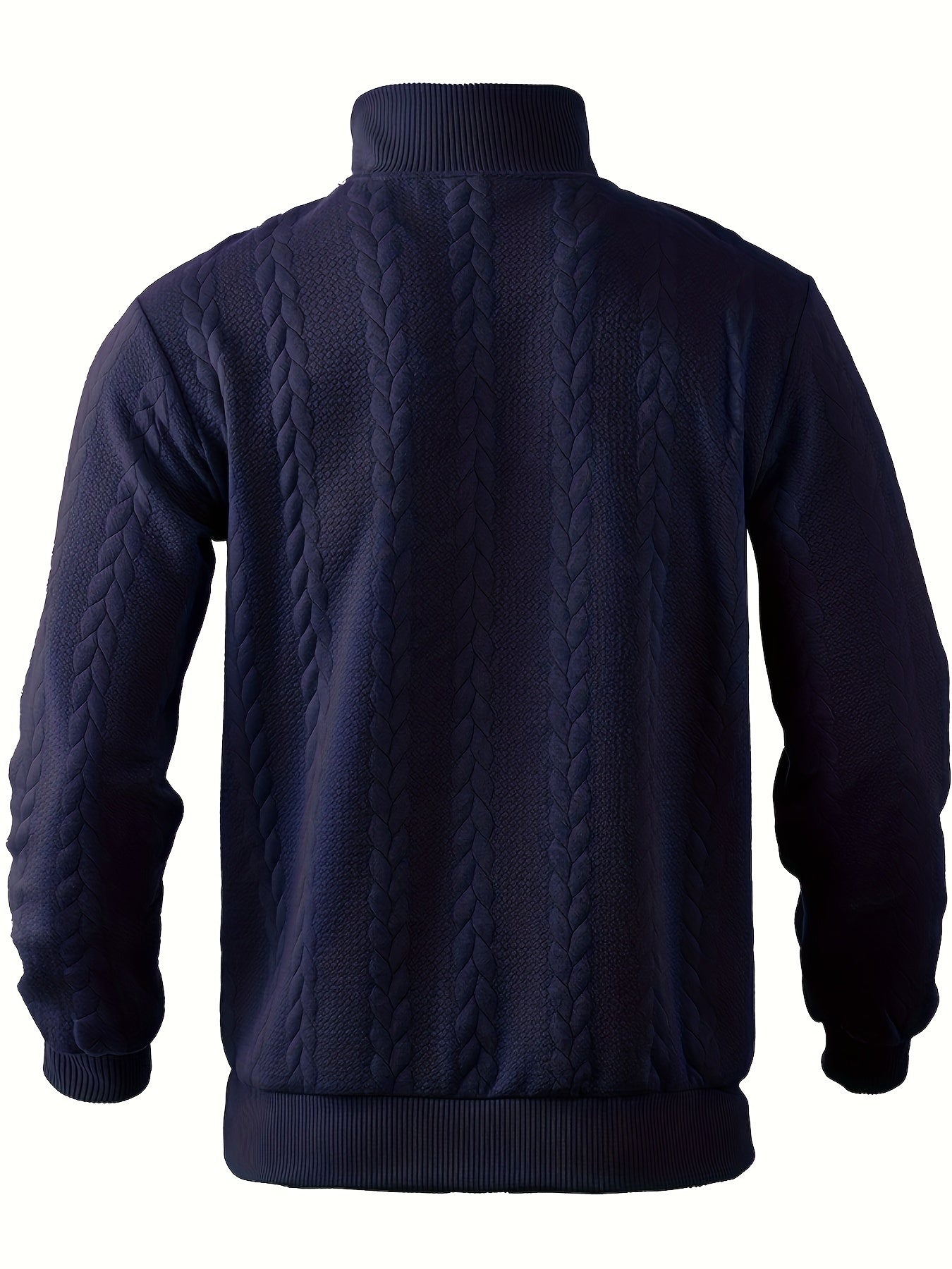 Eiran - Suéter vintage masculino com zíper
