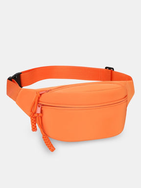 Bolsa transversal de tecido Oxford com alça ajustável