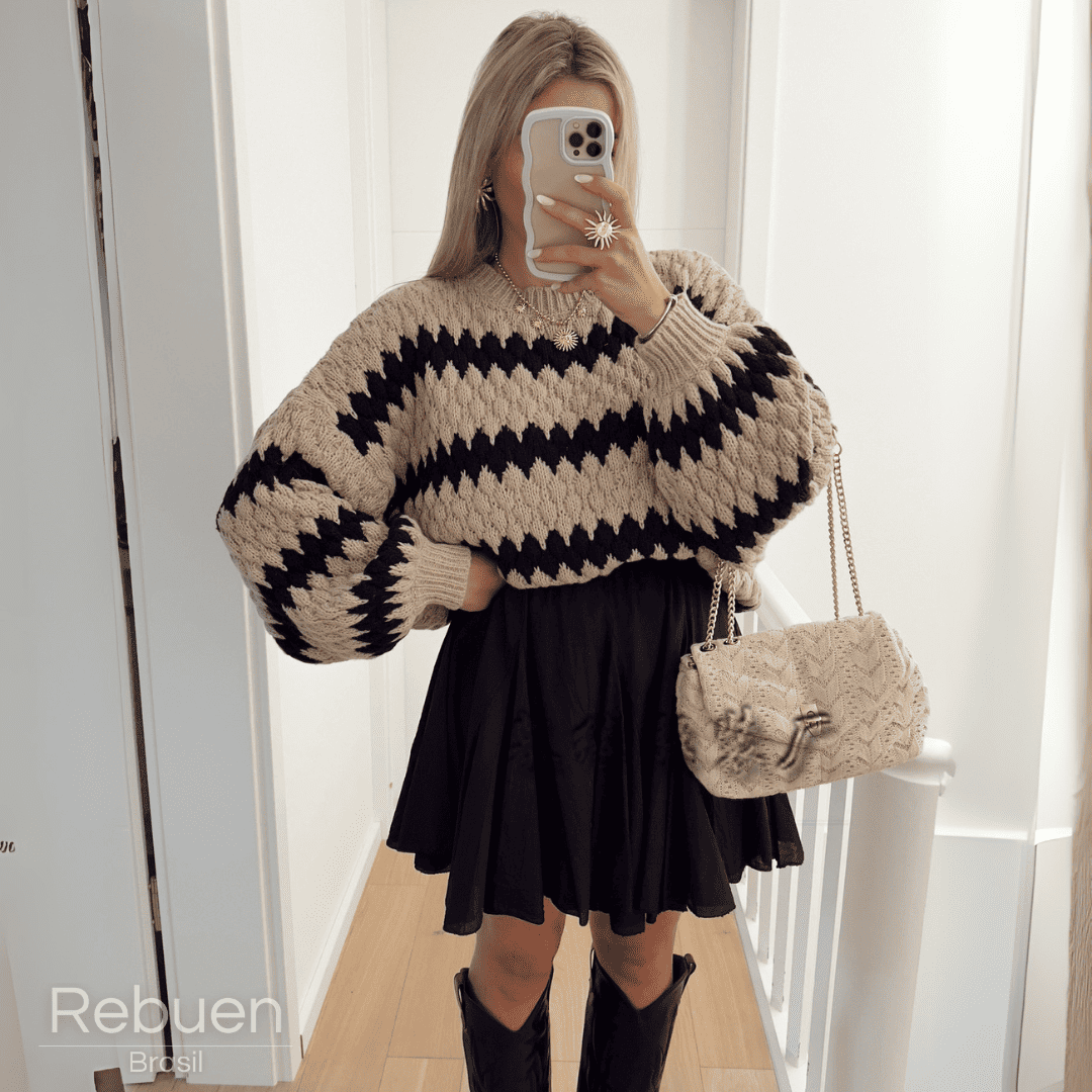 Blusa Noélie - Suéter Feminino Tricot