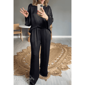 Conjunto Elegante Portofino - Sofisticação e Conforto Em Cetim