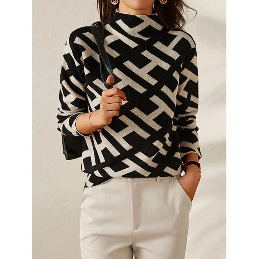 Viveka - Jersey Elegância Geométrica