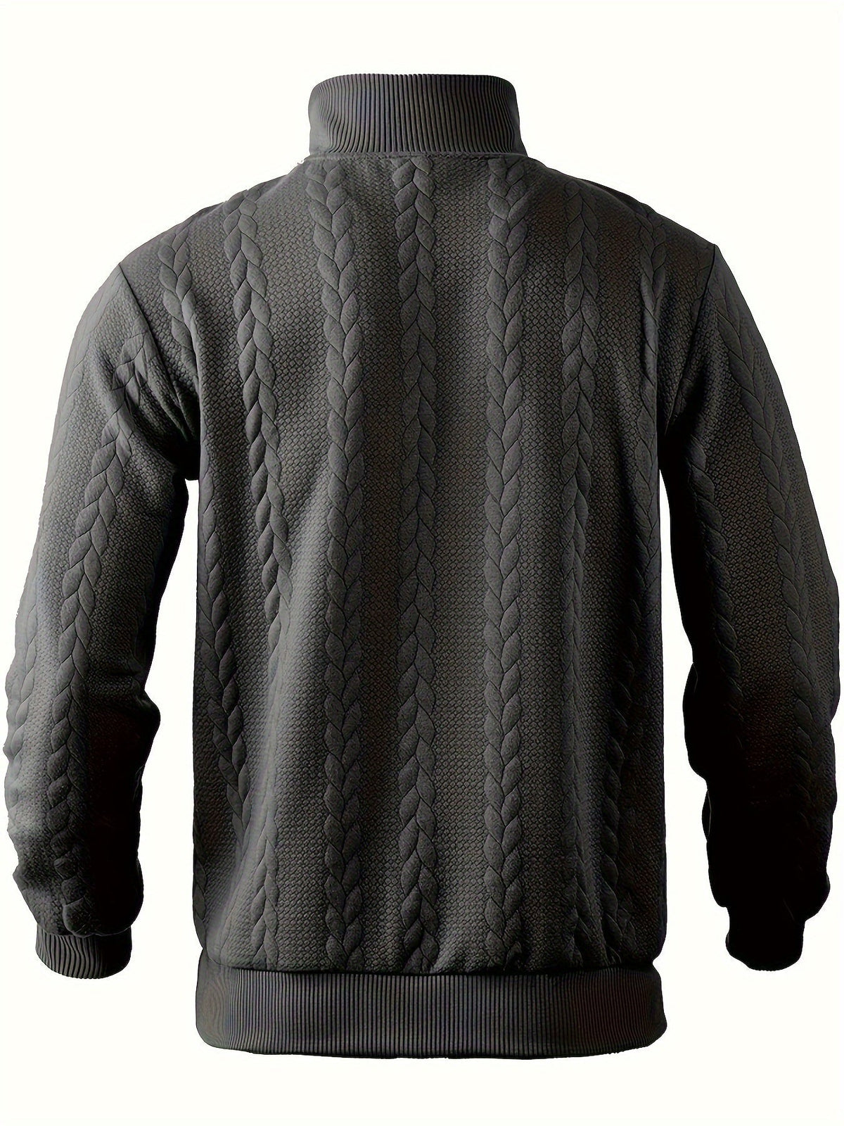 Eiran - Suéter vintage masculino com zíper