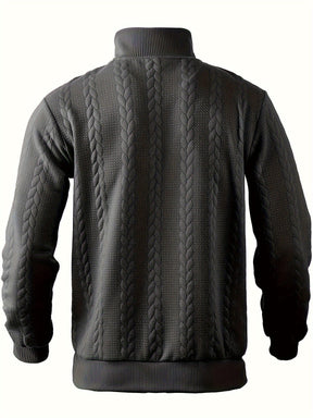 Eiran - Suéter vintage masculino com zíper