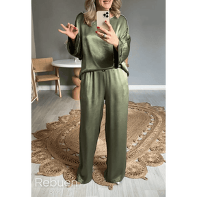 Conjunto Elegante Portofino - Sofisticação e Conforto Em Cetim