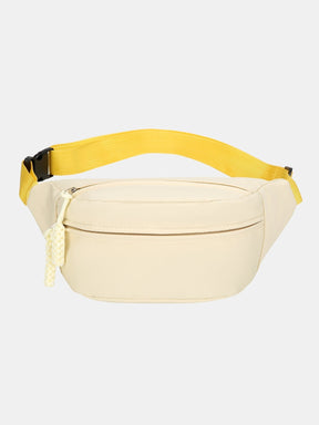 Bolsa transversal de tecido Oxford com alça ajustável