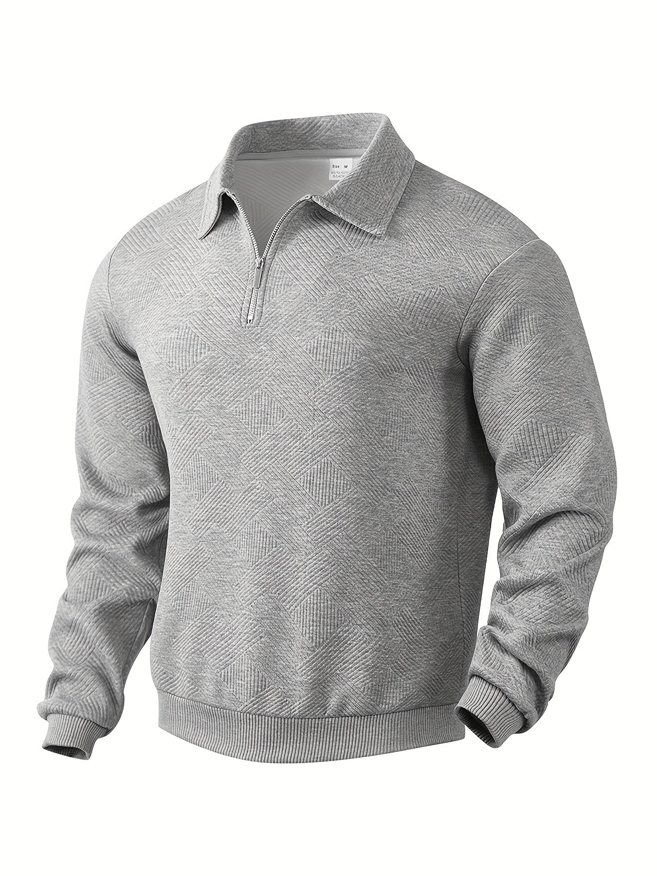 Theon - Jersey vintage com zíper e design geométrico