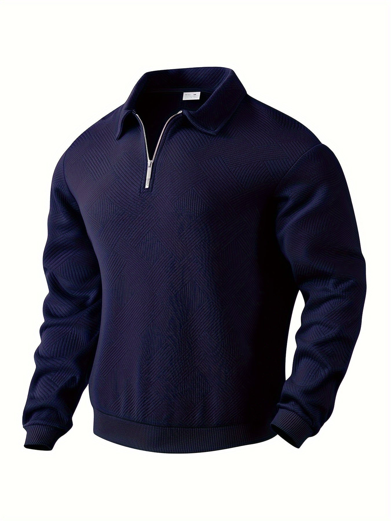 Theon - Jersey vintage com zíper e design geométrico