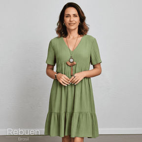 Vestido Nalira - Naturalidade que envolve e encanta