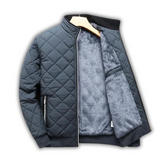 Jaqueta acolchoada com forro de fleece para homem