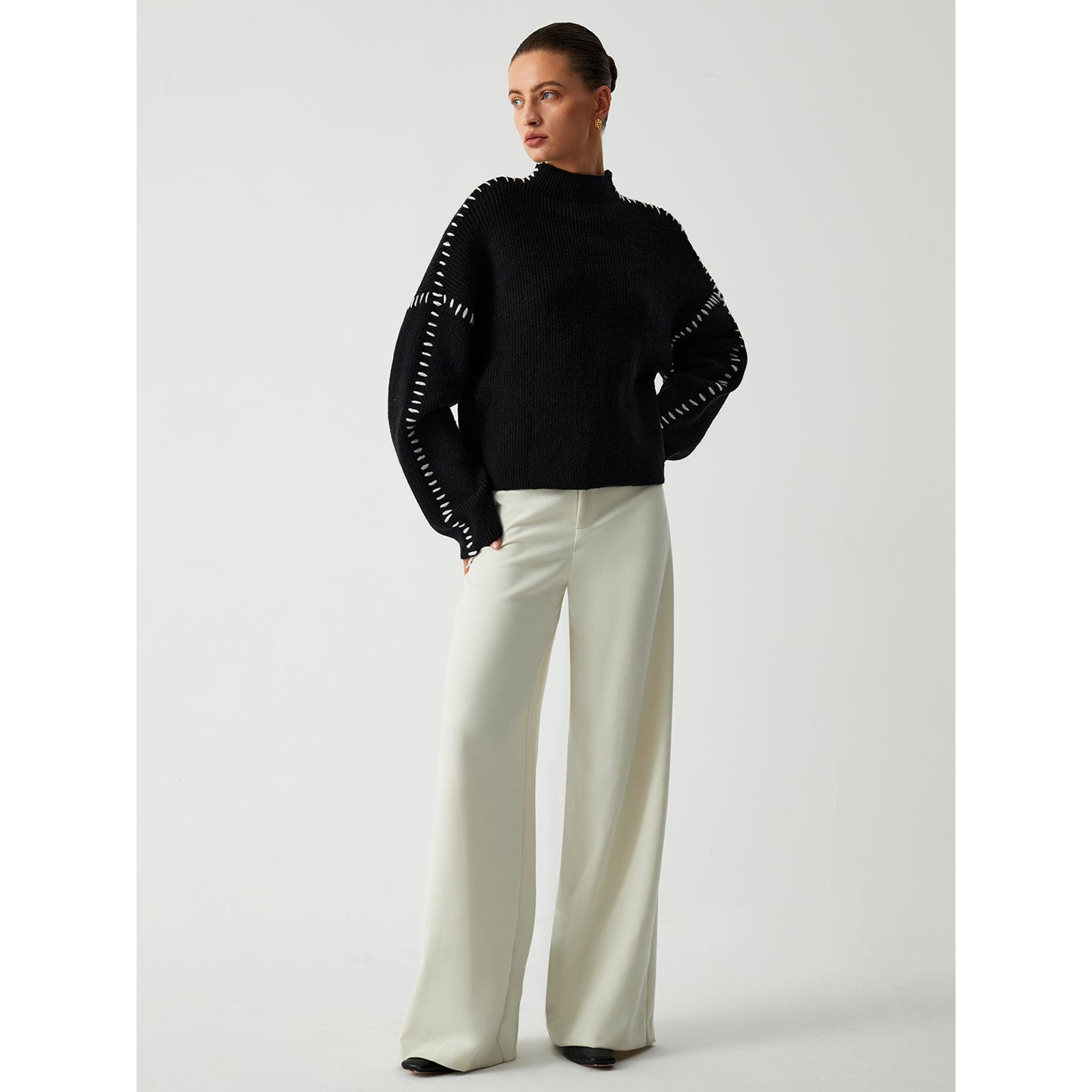 Helga - Jersey de ponto preto