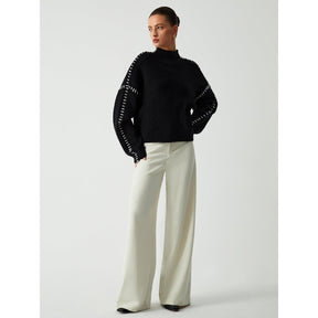 Helga - Jersey de ponto preto