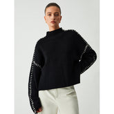 Helga - Jersey de ponto preto