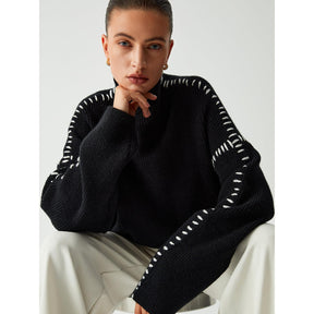 Helga - Jersey de ponto preto