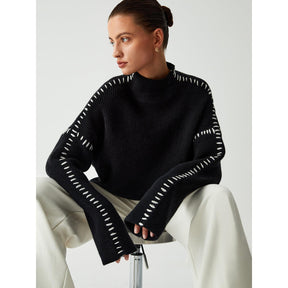 Helga - Jersey de ponto preto
