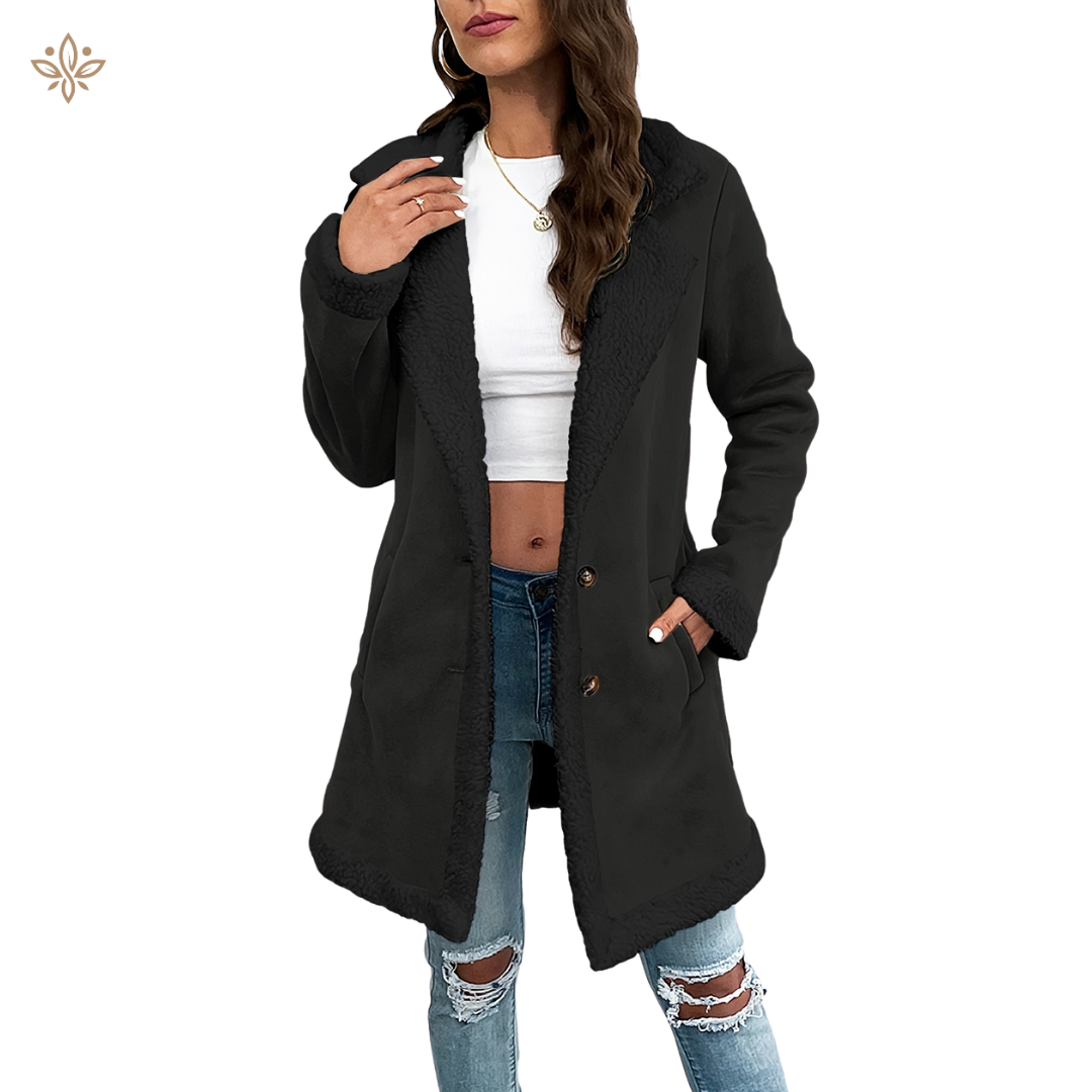 Sarona - elegante jaqueta feminina com forro polar