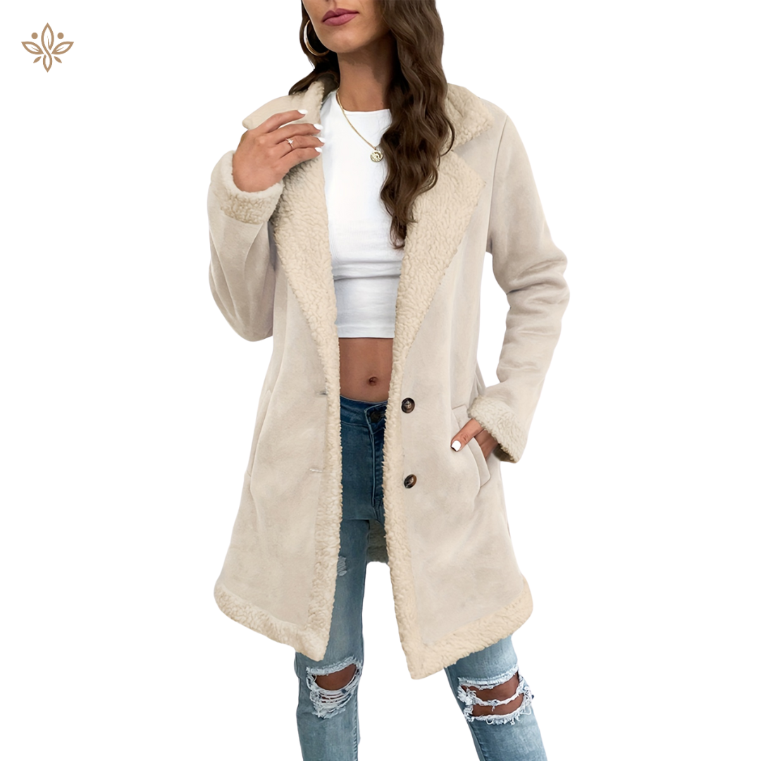 Sarona - elegante jaqueta feminina com forro polar