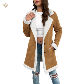 Sarona - elegante jaqueta feminina com forro polar