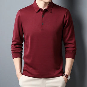 Elegante top de manga longa para homem