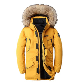 Julio - Jaqueta de inverno com capuz de comprimento médio