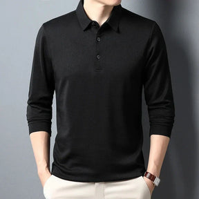 Elegante top de manga longa para homem