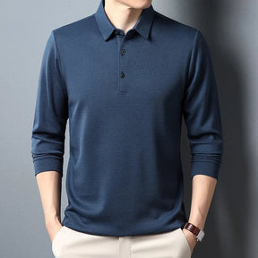 Elegante top de manga longa para homem