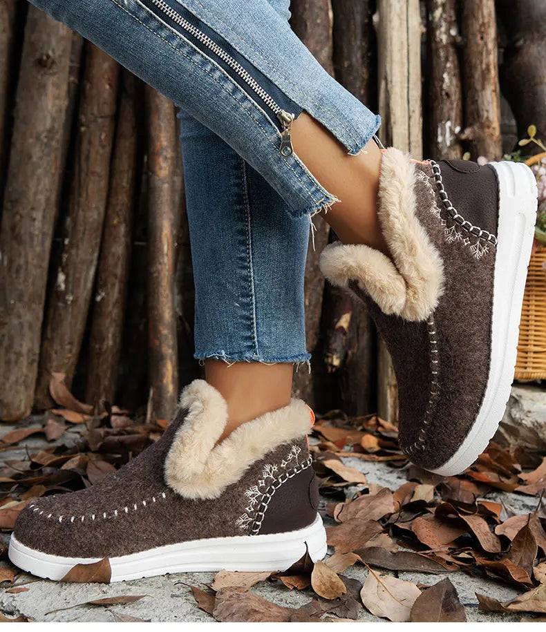 Faby - Sapatos de inverno com forro de pele