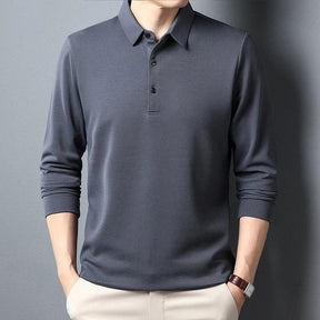 Elegante top de manga longa para homem