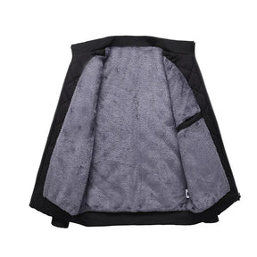 Jaqueta acolchoada com forro de fleece para homem