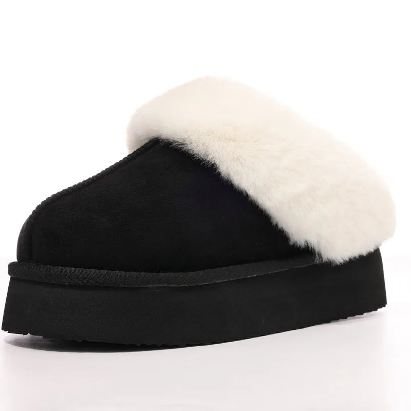 Valentina - Mules de inverno forrados de pele sintética