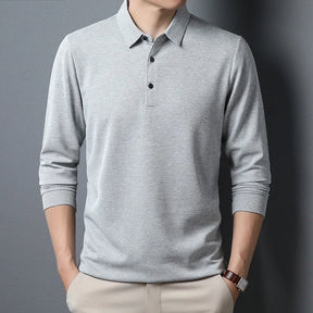 Elegante top de manga longa para homem