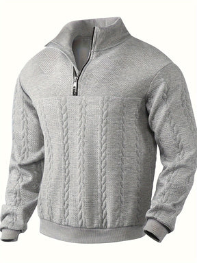 Eiran - Suéter vintage masculino com zíper