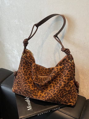 Bolso grande de camurça