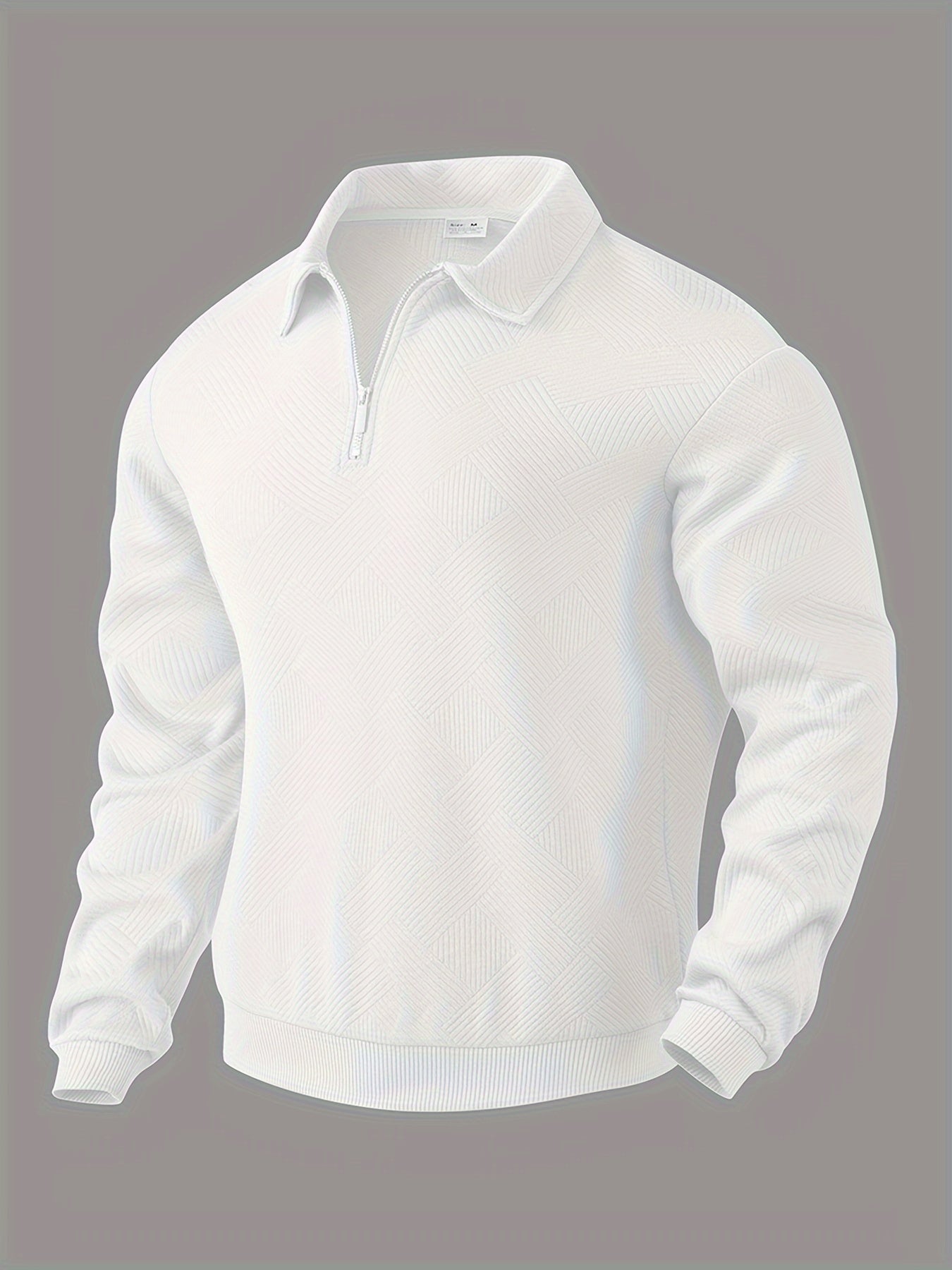 Theon - Jersey vintage com zíper e design geométrico