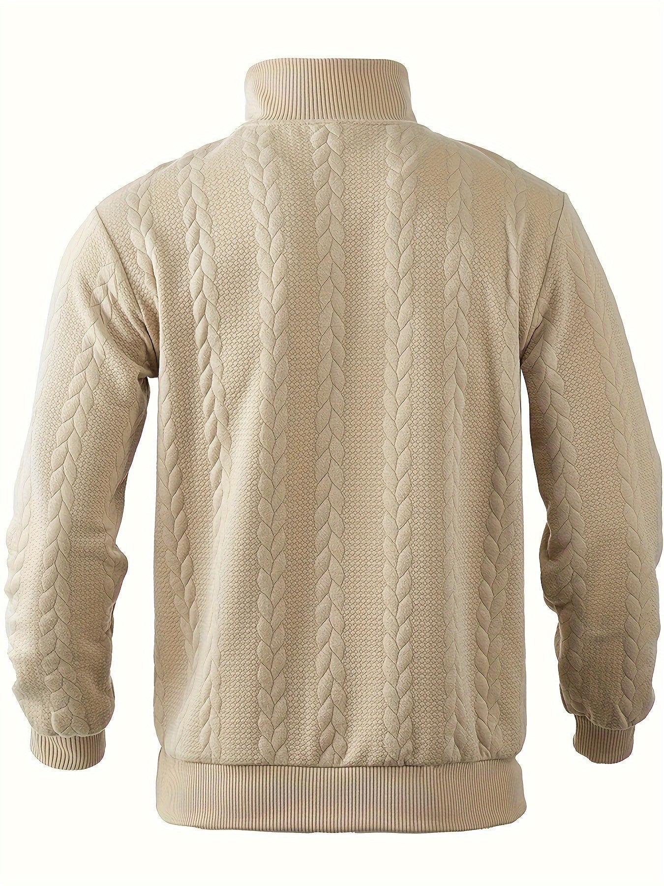 Eiran - Suéter vintage masculino com zíper