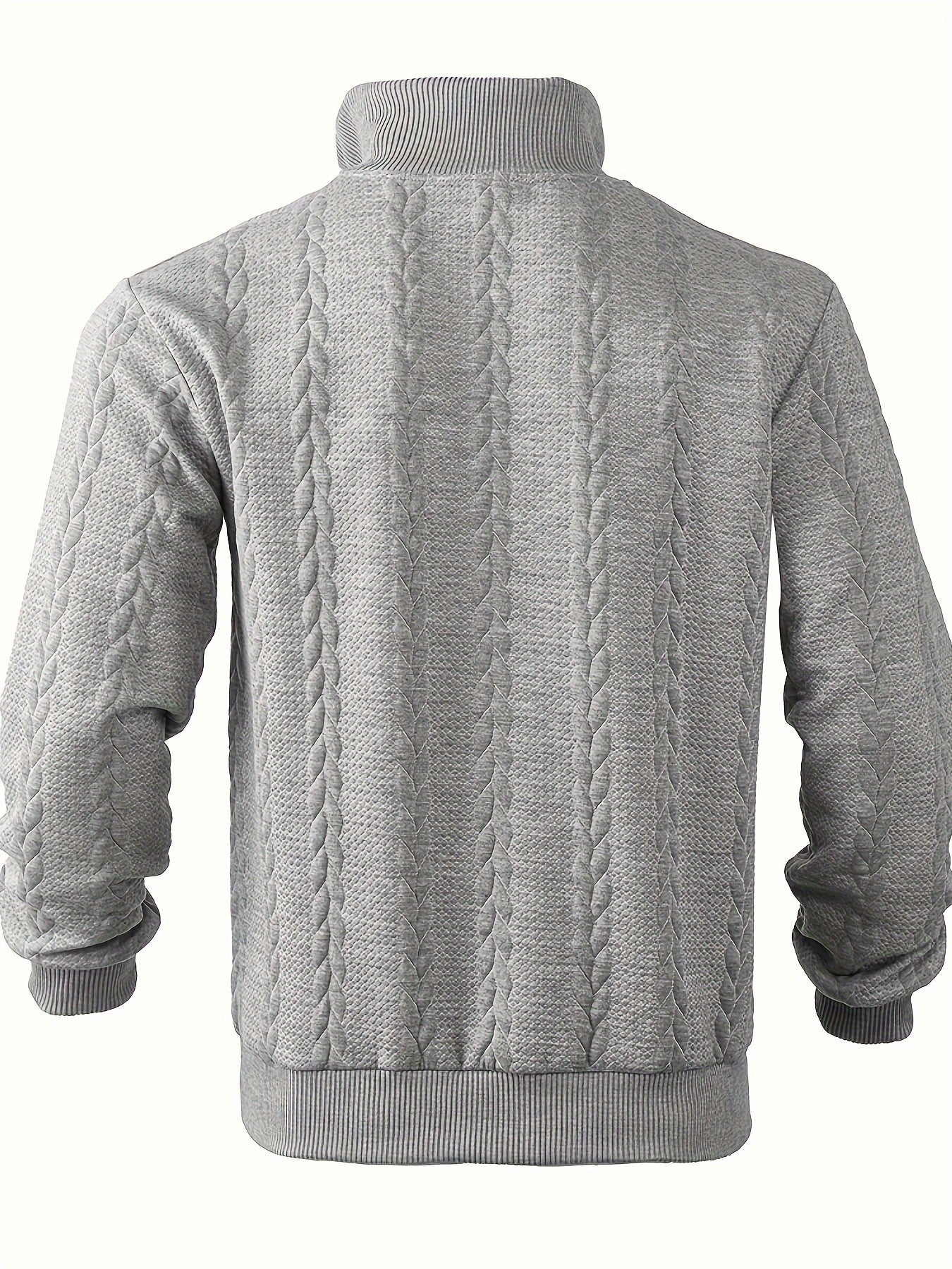Eiran - Suéter vintage masculino com zíper