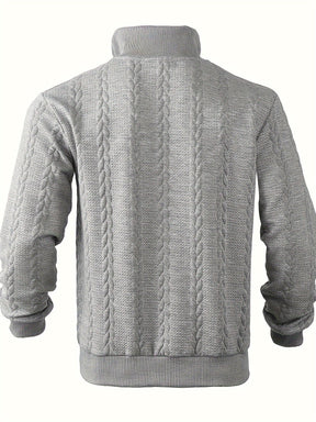 Eiran - Suéter vintage masculino com zíper