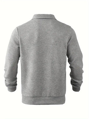 Theon - Jersey vintage com zíper e design geométrico