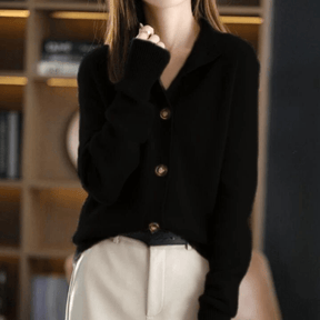 Anika - Elegante cardigã de ponto