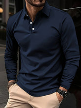 Jarren - Camisa Polo de Manga Longa