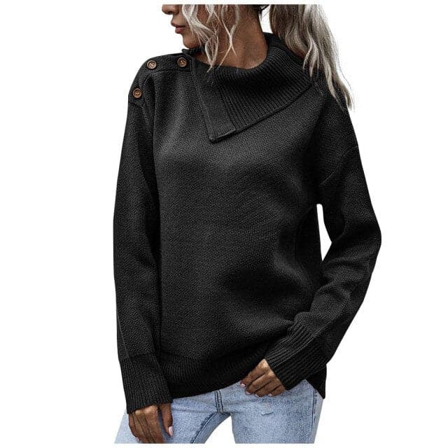 Elena - Jersey de inverno informal e relaxado
