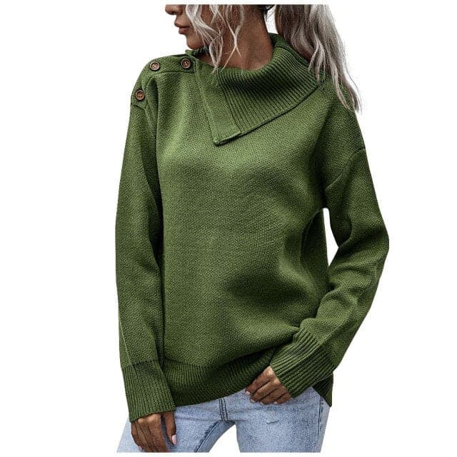 Elena - Jersey de inverno informal e relaxado