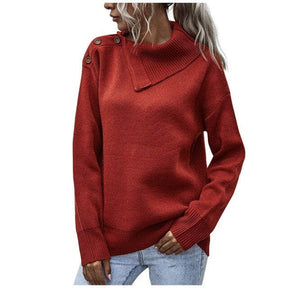 Elena - Jersey de inverno informal e relaxado
